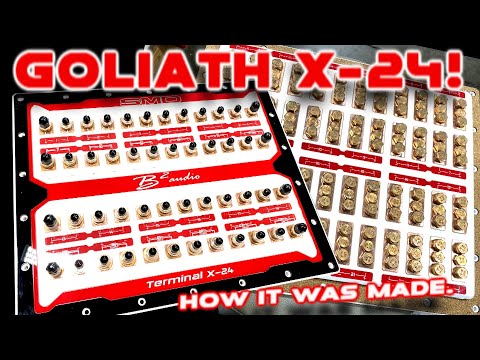 GOLIATH sized 24 Channel Speaker Box Terminal - 14lbs All Copper SMD Terminal X-24 (how it's made)