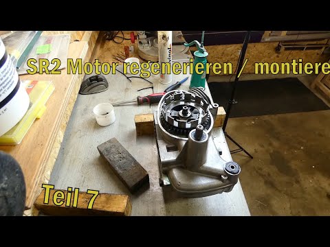 SR2 E RH50 Motor regenerieren Teil 7 Primärantrieb, Kupplung, Stehbolzen, Antriebsritzel