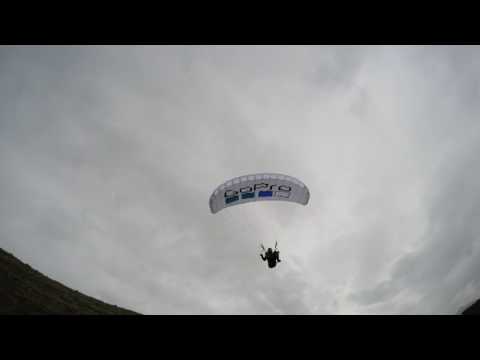 Speedfly soaring at Lempes paragliding site