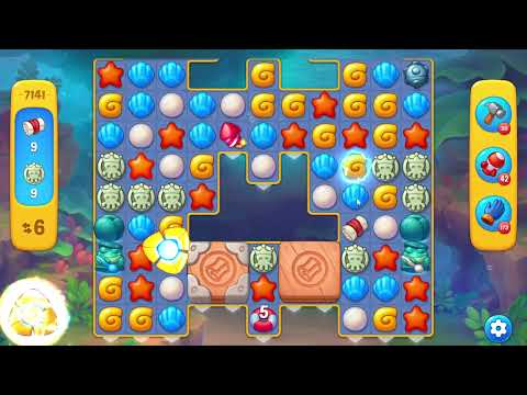 Fishdom 7141 Level - 17 moves - NO BooSTERS