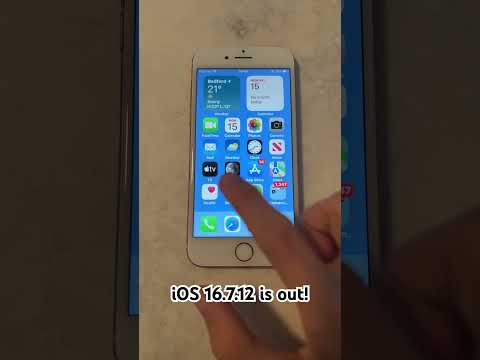 iOS 16.7.12 on iPhone 8! #ios16 #apple #iphone #ios #shorts #fyp # #iphoneupdates
