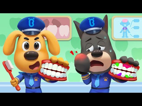 Let's Learns to Brush Teeth | Good Habits | Kids Cartoon | Sheriff Labrador | BabyBus