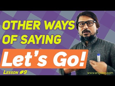 Part of a video titled Bored of Saying LET'S GO? Try these! । English Vocabulary Lesson #9 ...