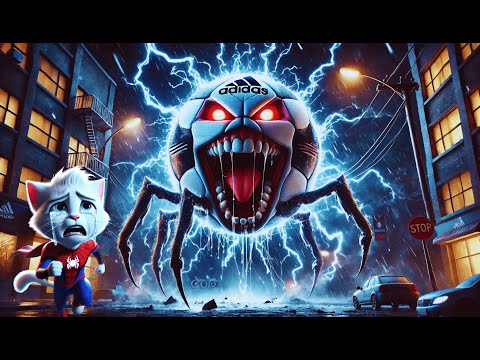 🐱The battle between Spider-Man cat and Monster Ball 🙀👹#catvideos |Spider-Man Cat:(2025) #185