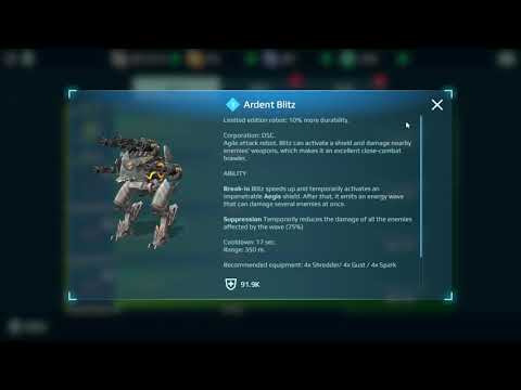 on the hunt for 4 ARDENT GUSTS AND A ARDENT BLITZ OP ROBOT