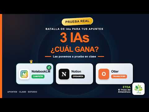 He probado 3 IAs para hacer mis apuntes: esta es la que uso