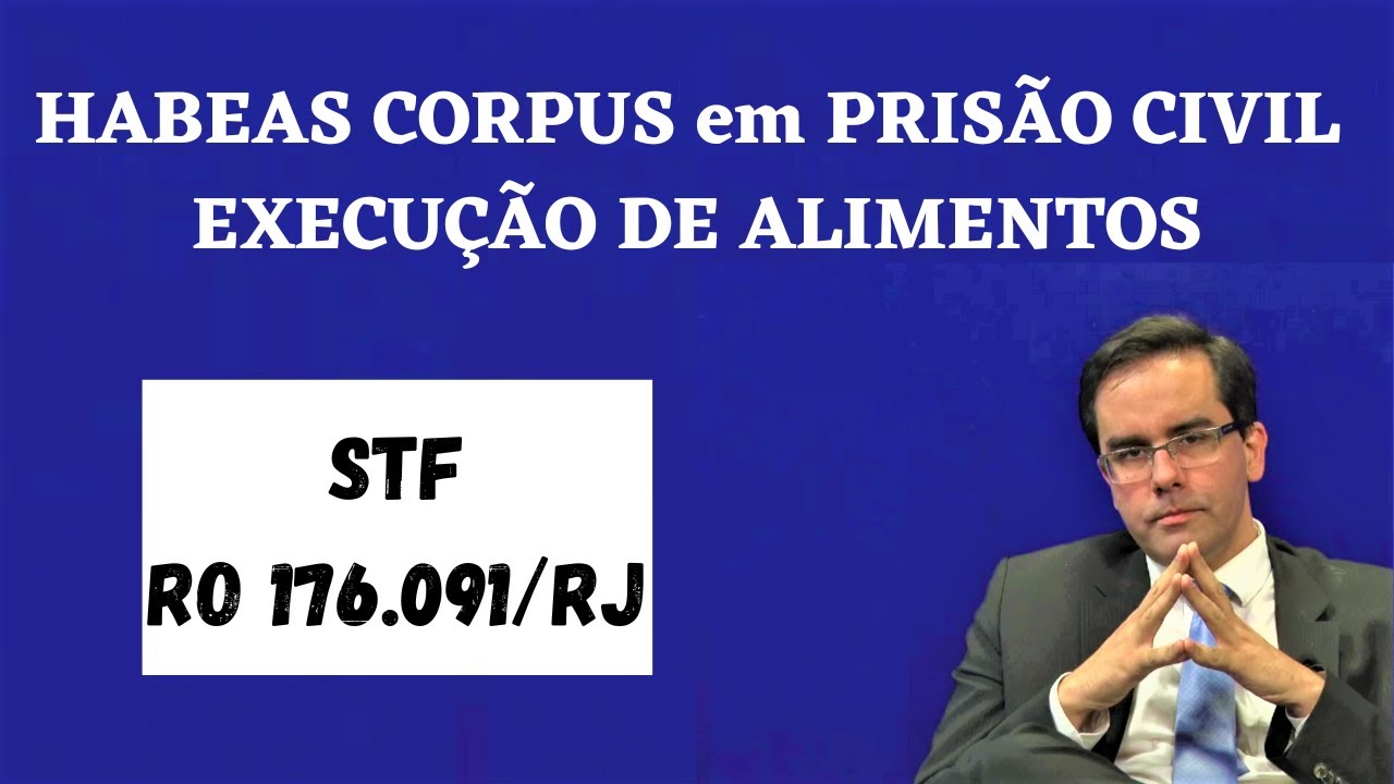 Revogação de Prisão Civil por Dívida Alimentar - Recente Decisão do STF - RO 176.091/RJ