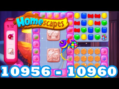 Homescapes Level 10956 - 10960 HD 3 - match puzzle Gameplay | android | IOS | 10957 | 10958 | 10959