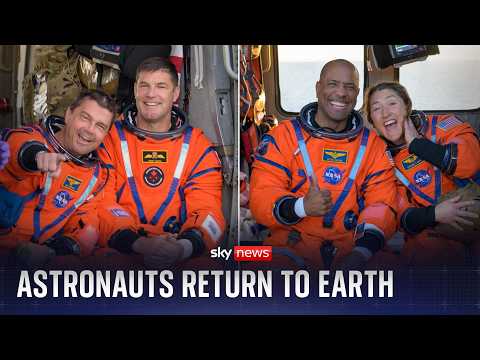 Artemis II: Crew return to Earth after historic moon mission