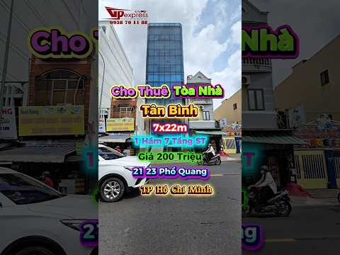 Cho thuê tòa nhà 21 23 Phổ Quang, Phường Tân Sơn Hòa