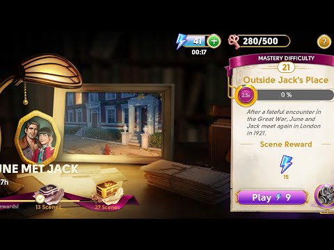 June's Journey Secrets 6 - Scene 21 - Outside Jack's Place - 🚫loading screen, word - August 2023