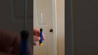 How To Unlock a Bedroom Doorknob With a Hole, With Nothing But a Screwdriver 386 388 7781