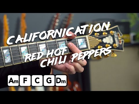 Red Hot Chili Peppers - Californication Guitar Lesson Tutorial ( All Chord & Riff sections )