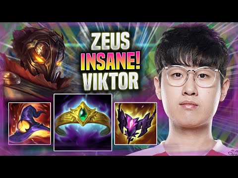 ZEUS INSANE VIKTOR DUO WITH FAKER! - T1 Zeus Plays Viktor Top vs Gangplank! | Preseason 2022