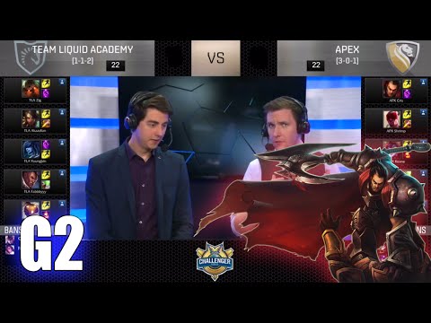 Team Liquid Academy vs Apex  | Game 2 (and NME vs DT Game 1) Week 5 S6 NACS Spring 2016