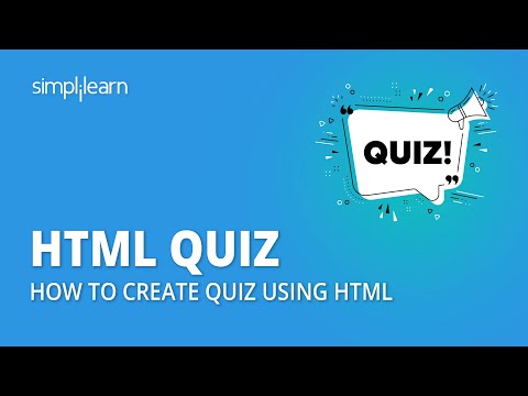 HTML Quiz | How To Create Quiz Using HTML | HTML Basics | HTML Tutorial For Beginners | Simplilearn
