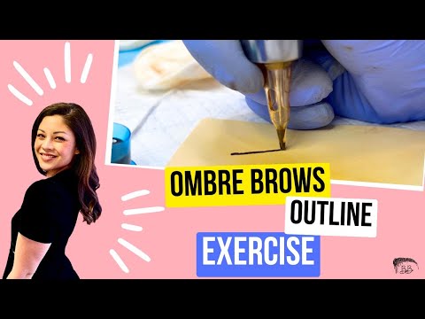 How to create your OUTLINE for OMBRE BROWS