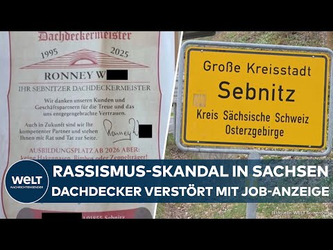 SACHSEN: Rassismus-Skandal! Dachdecker verstört mit Job-Anzeige! Verlag zieht Konsequenzen