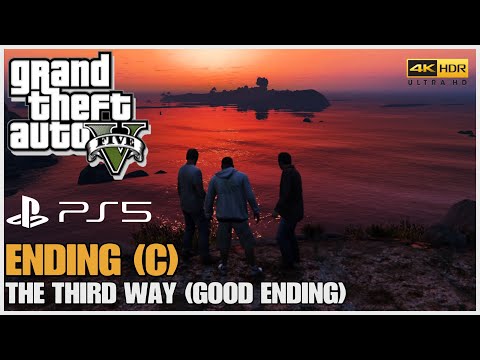 GTA 5 PS5 - Death Wish | Ending C - The Third Way (Final Mission) [Good Ending] 4K HDR