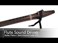 Native American Style Flute | Key of hi B |#2034 Dark Stained Cedar