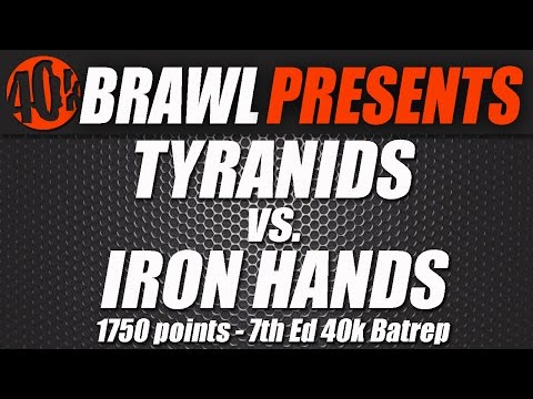 40K BRAWL! Warhammer Battle Report - Iron Hands w/ Assassins vs. Tyranids