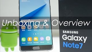 Samsung Galaxy Note 7 Unboxing & Overview