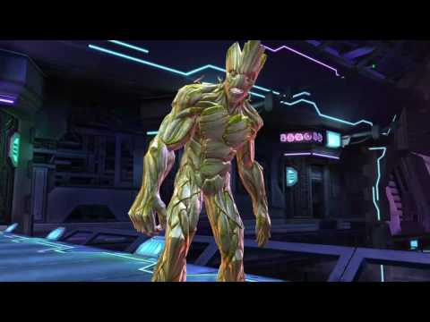 Marvel Contest of Champions - Fighting AQ3 20k+ Groot vs 3* Scarlet Witch