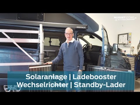 Ford Nugget Zubehör - Solaranlage / Ladebooster / Wechselrichter / Standby-Lader / LiFePo4 Batterie