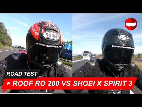 Roof RO 200 vs Shoei X Spirit III Road Test - ChampionHelmets.com
