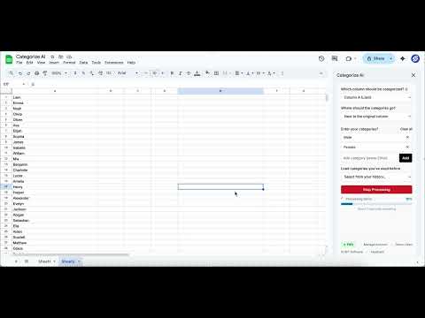 Categorize AI video preview