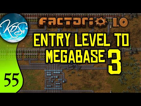 Factorio 1.0 Entry Level to Megabase 3, Ep 55: Cross Country Rail - Guide, Tutorial