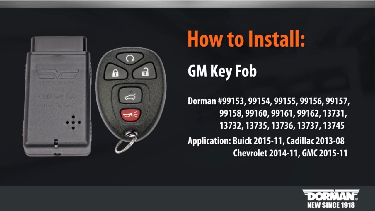 How to Program a Dorman Key Fob for Select GM Vehicles