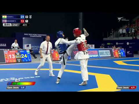 Aman Kadyan IND🇮🇳 VS THA 🇹🇭 u54 kg in world Taekwondo Championship Baku #taekwondo #india