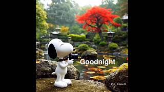 Goodnight From Snoopy Taking a Picture of the Beautiful Tree