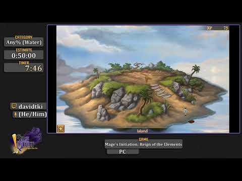 Side-Quest: A Questing for Glory Tale - Mage's Initiation: Reign of the Elements Any% (Water) by dav