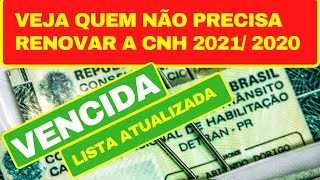 CNH VENCIDA EM 2021/2020 NÃO PRECISA MAIS RENOVAR | CARTEIRA DE HABILITAÇÃO VENCIDA (24 ESTADOS)