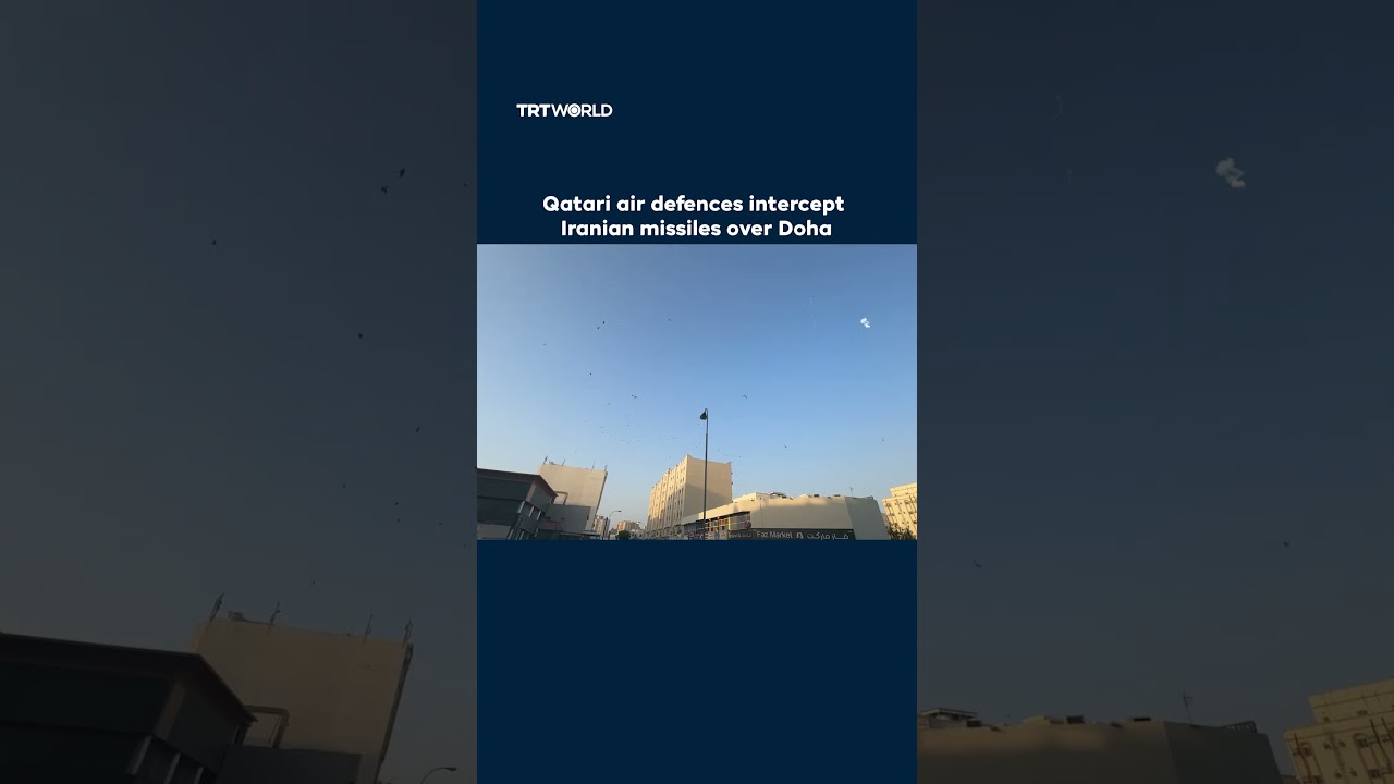 Video | Qatari air defences intercept Iranian missiles over Doha