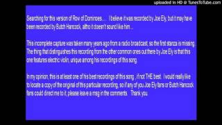 Joe Ely - Row of Dominoes (radio recording)