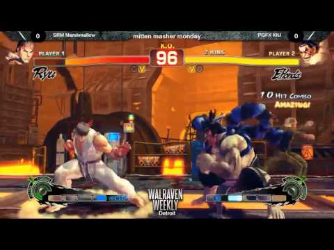 PGFX Kiu (E. Honda) vs SRM Marshmallow (Ryu) Walraven Weekly Detroit 70