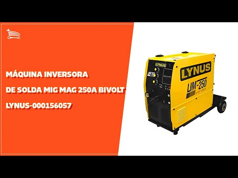 Máquina Inversora de Solda MIG MAG 250A Bivolt LIM-250HP - Video