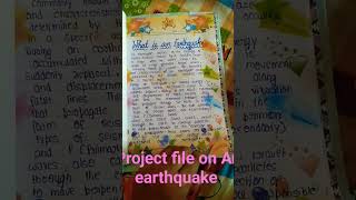 project file earthquake