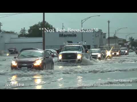 Great Bend, Kansas - Power Poles Snapped/Major Flooding - October 6th, 2017