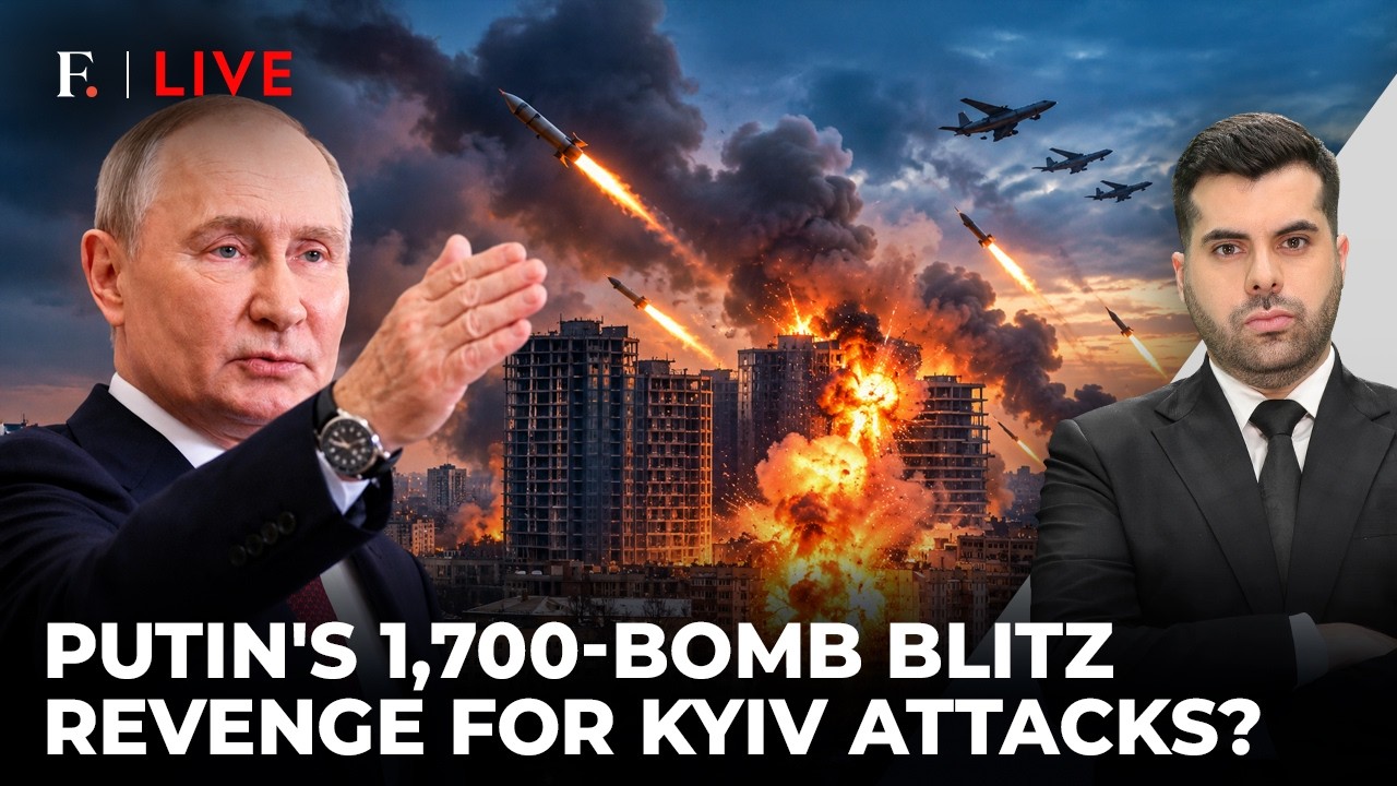 'Plunge Kyiv Into Darkness': Putin’s 1,700-Bomb Attack as Ukraine Hits Oil Hubs | Firstpost Live
