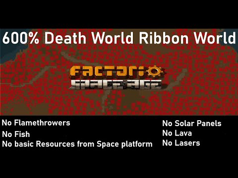 Factorio Space Age - 600% Death World Ribbon World - EP1 - Is this even going to work?