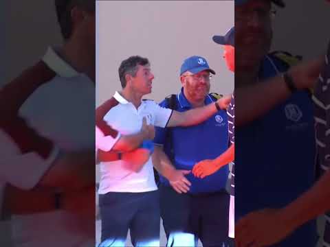 Rory and Joe LaCava heated #rydercup #europe #usa #rorymcilroy #goeurope #golf #golfing #teameurope
