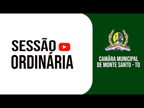 SESSÃO ORDINÁRIA Nº28,29 | CÂMARA MUNICIPAL DE MONTE SANTO DO TOCANTINS - 20/08/2026