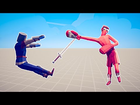 1X BOXER VS 5X SQUIRE | TABS | Totally Accurate Battle Simulator