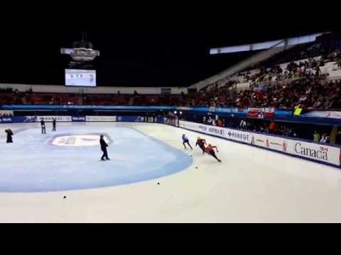 2014 ISU Short Track WC (Montréal) Men's 1000m Final A Da-woon Sin 신다운 선수 (Gold)