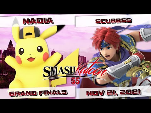 NadiA (Pikachu, Wolf) vs. Scubbss (Roy) - Grand Finals - Smashkatoon 55