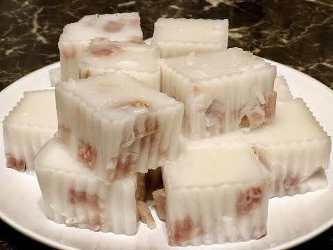 Making taro coconut 🥥 jello. 8/30/2018